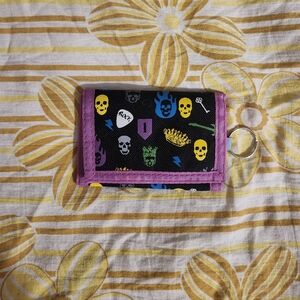 Colorful Skull Print Women's Wallet
